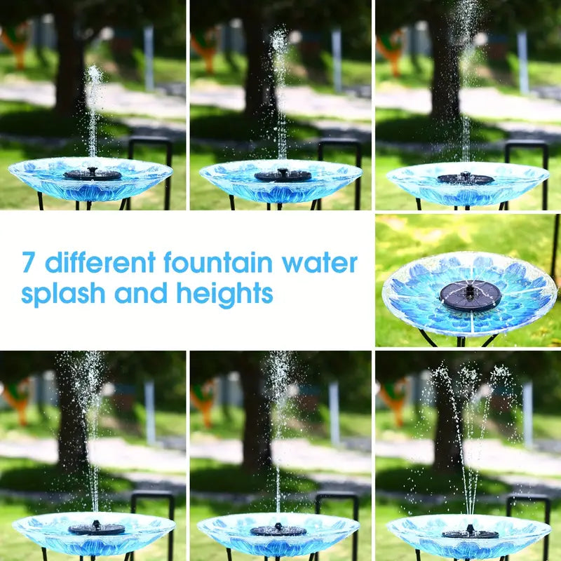 Solar Powered Fountain Pump for Garden and Pond