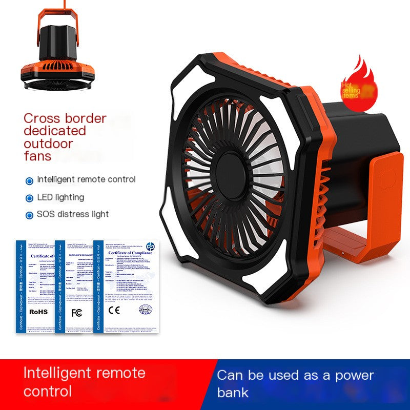 Portable Fan and Lantern with Power Bank